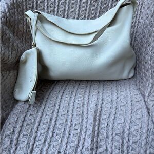 J. McLaughlin Off-White Shoulder Bag with Pouch